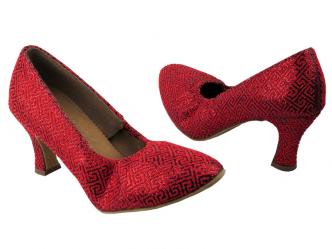 Dance shoes ladies red pearl  